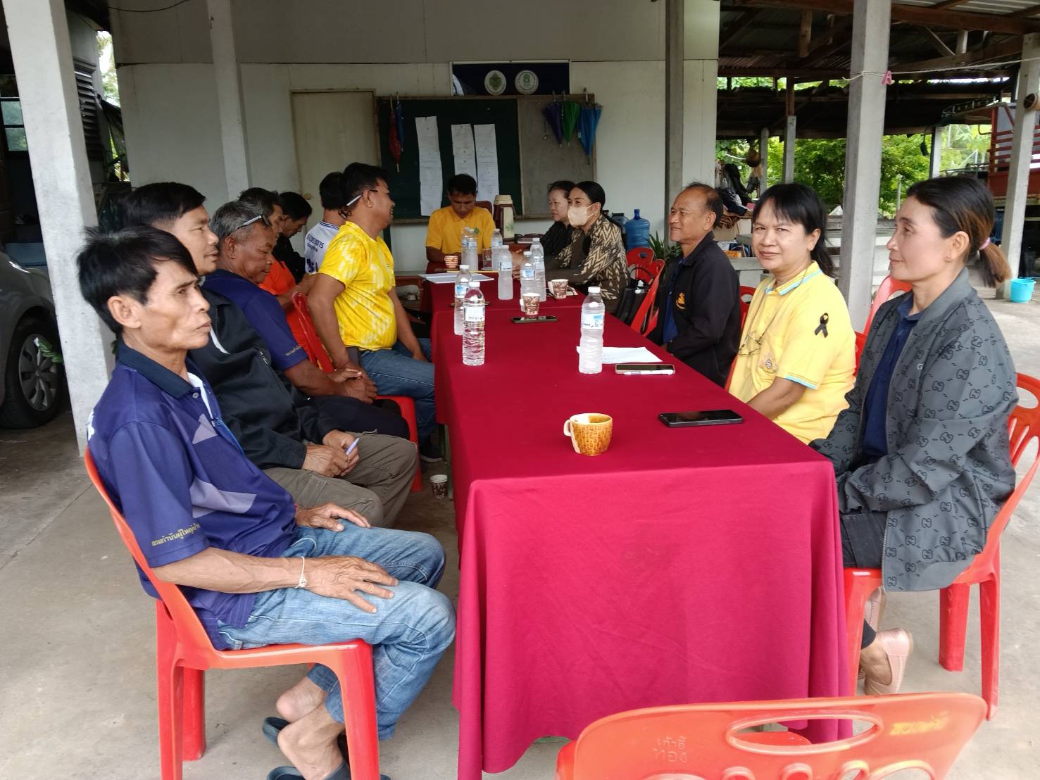 พช.แกดำ จังหวัดมหาสารคาม ประชุมคณะกรรมการศูนย์ประสานงานองค์การชุมชน(ศอช.ต.) ตำบลโนนภิบาล