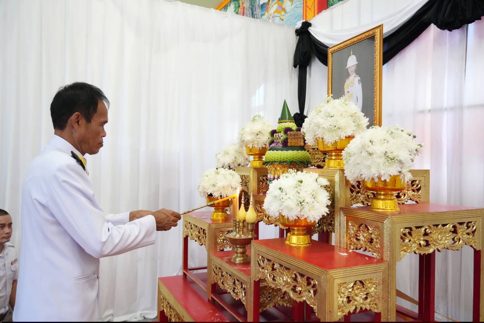 พช.แกดำ​ จังหวัดมหาสารคาม​ ร่วมพิธีบำเพ็ญกุศลในวาระครบ ๕๐ วัน (ปัญญาสมวาร) แด่สมเด็จพระเจ้าลูกเธอ เจ้าฟ้าพัชรกิติยาภา นเรนทิราเทพยวดี กรมหลวงราชสาริณีสิริพัชร มหาวัชรราชธิดา